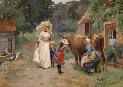 Visit to the Farm by Emile Dameron